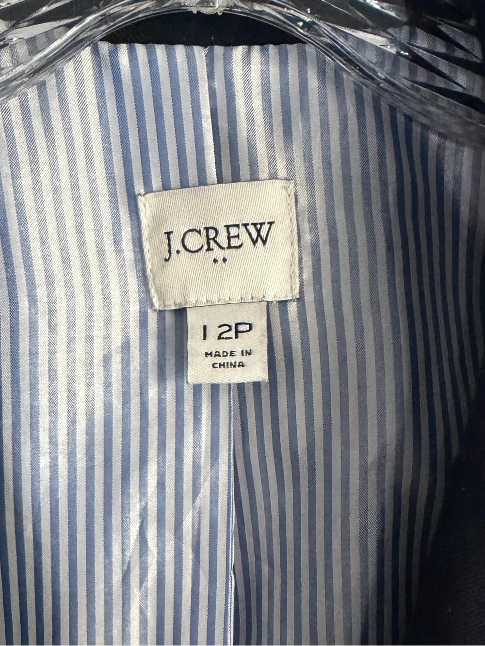 J. Crew Original Schoolboy Blazer, Navy Wool Blend | Size 12P | NWOT